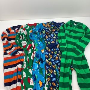 Childrens Place Joe Boxer Footed Pajamas bundle